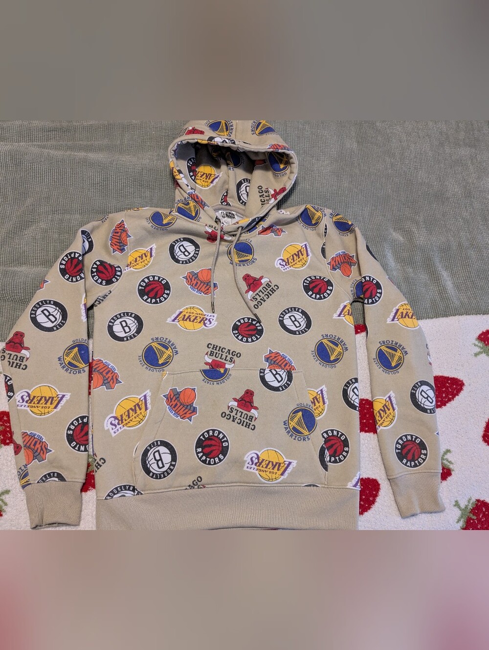 NBA All-Team Logo Hoodie Sweatshirt Size Small